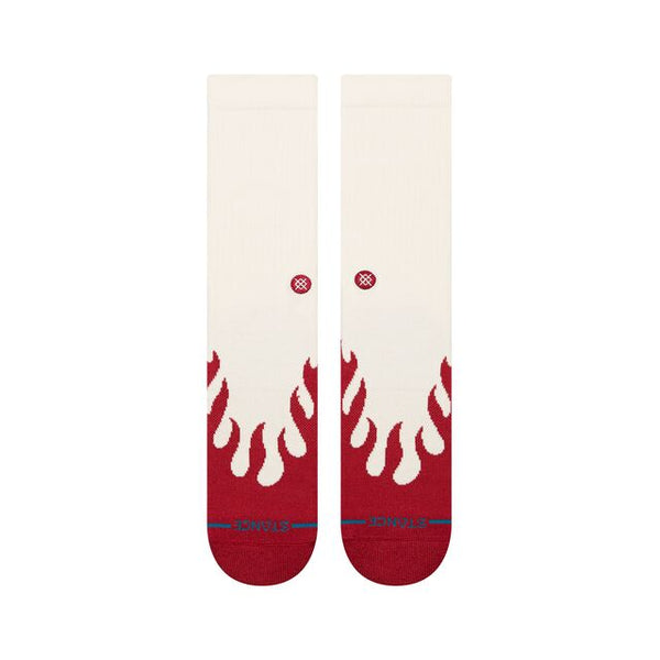 Stance Sock Heating Up Crew Red