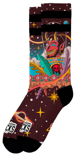 American Socks Space Holidays Mid High