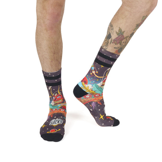 American Socks Space Holidays Mid High