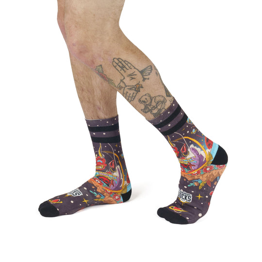 American Socks Space Holidays Mid High