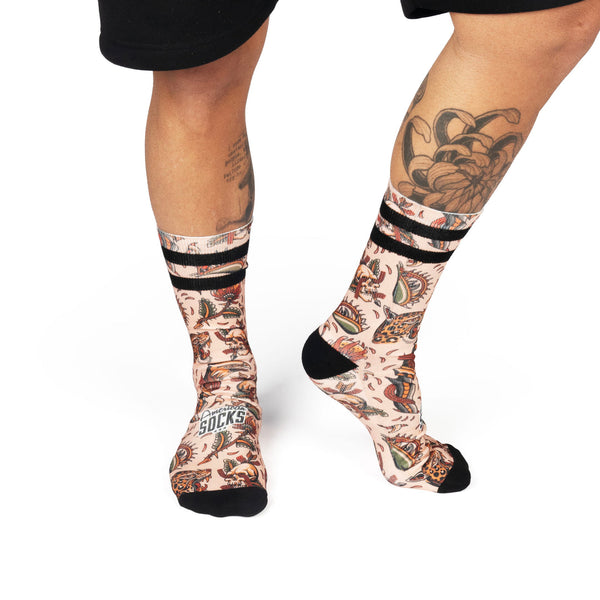 American Socks Renegades Mid High Pink