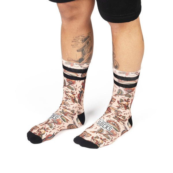 American Socks Renegades Mid High Pink