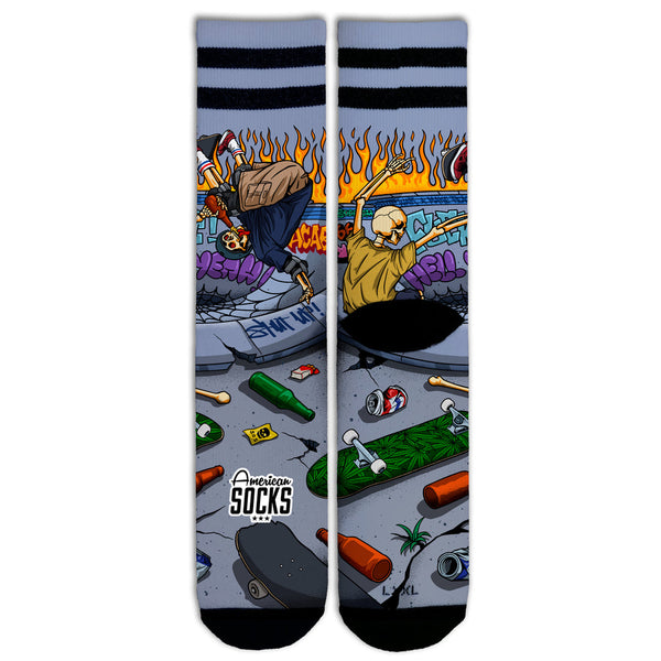American Socks Thrashpals Mid High Blue