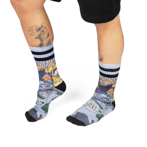 American Socks Thrashpals Mid High Blue