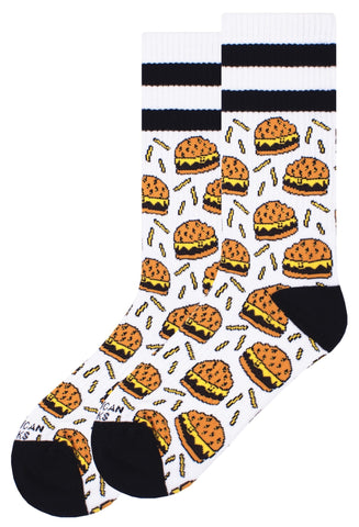 American Sock Burger Mania Mid High One Size