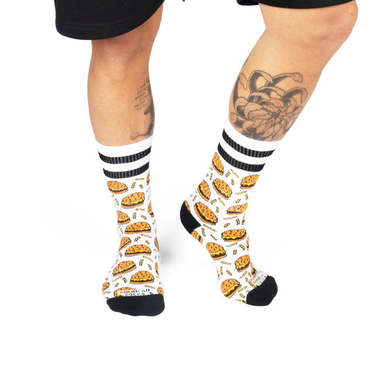 American Sock Burger Mania Mid High One Size