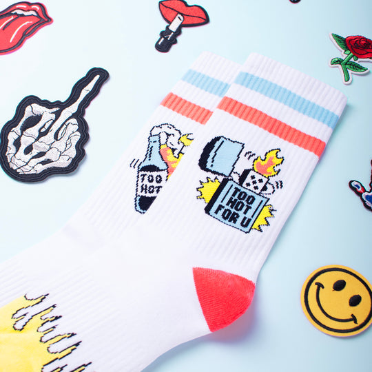 American Socks 2 Hot 4 U Mid High Socks White One Size