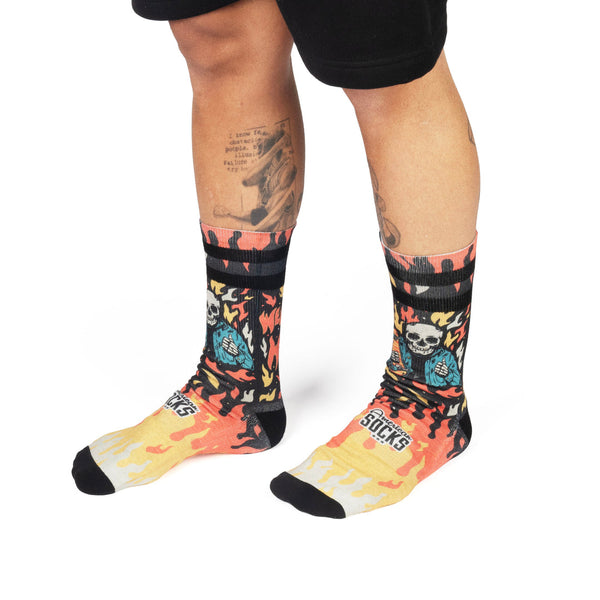 American Socks Welcome to Hell Mid High Multicolour