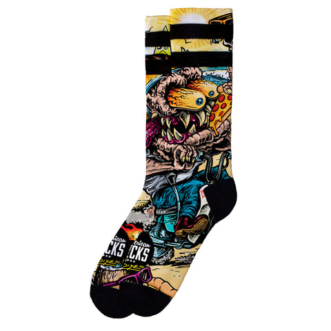 American Socks Bike Monster Mid High Multicolour