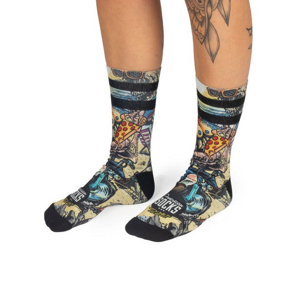 American Socks Bike Monster Mid High Multicolour