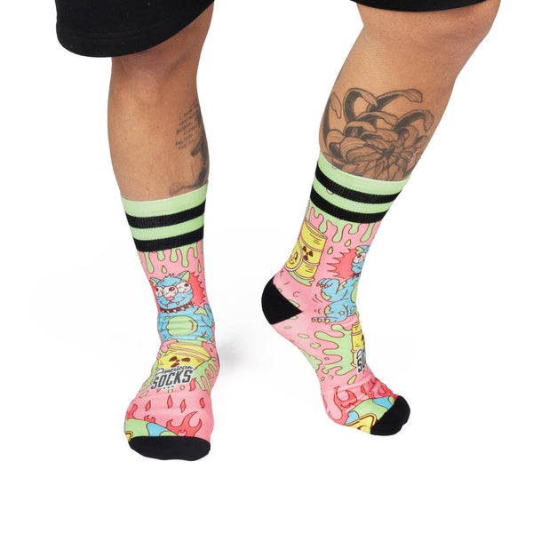 American Socks Radioactive Mid High