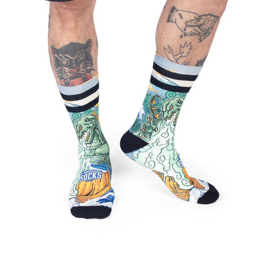 American Socks Kaiju King Mid High