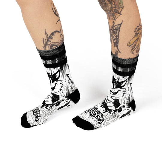 American Socks Evil Cat Mid High