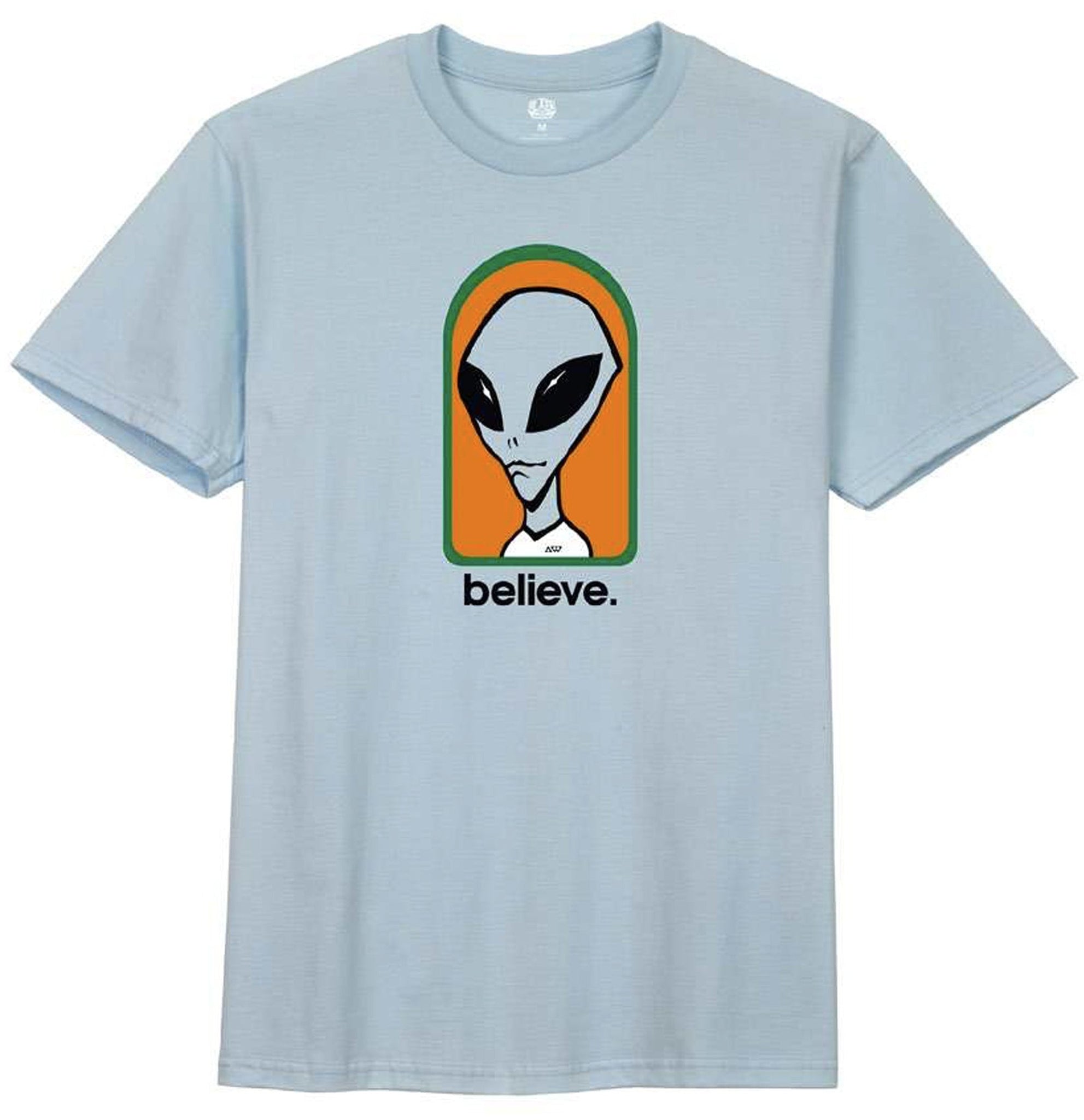 Alien Workshop tee shirt Believe Chambray