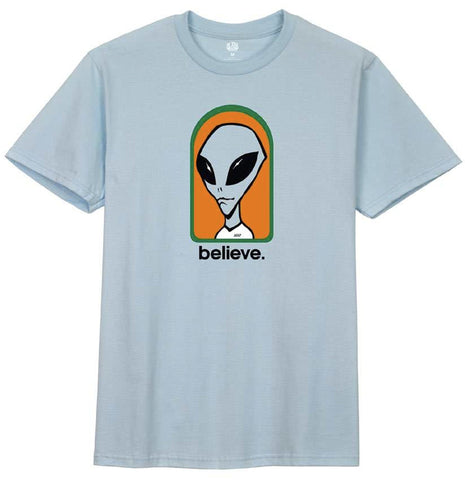 Alien Workshop tee shirt Believe Chambray