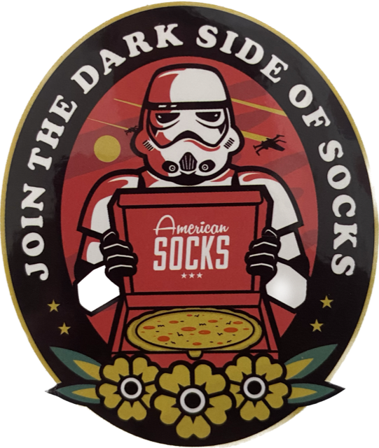 American Socks The Dark Side Sticker