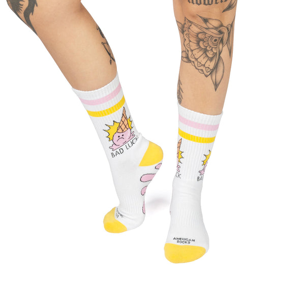 American Socks Loser Mid High White One Size