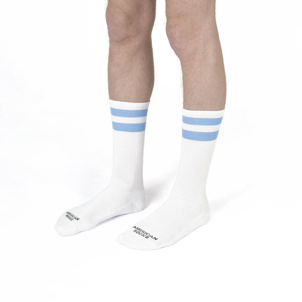 American Socks Maverick Mid High Blue White One Size AS223