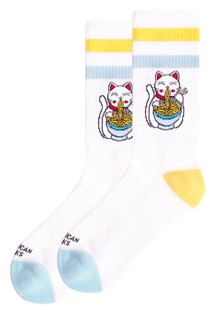 American Socks Neko Mid High White One Size