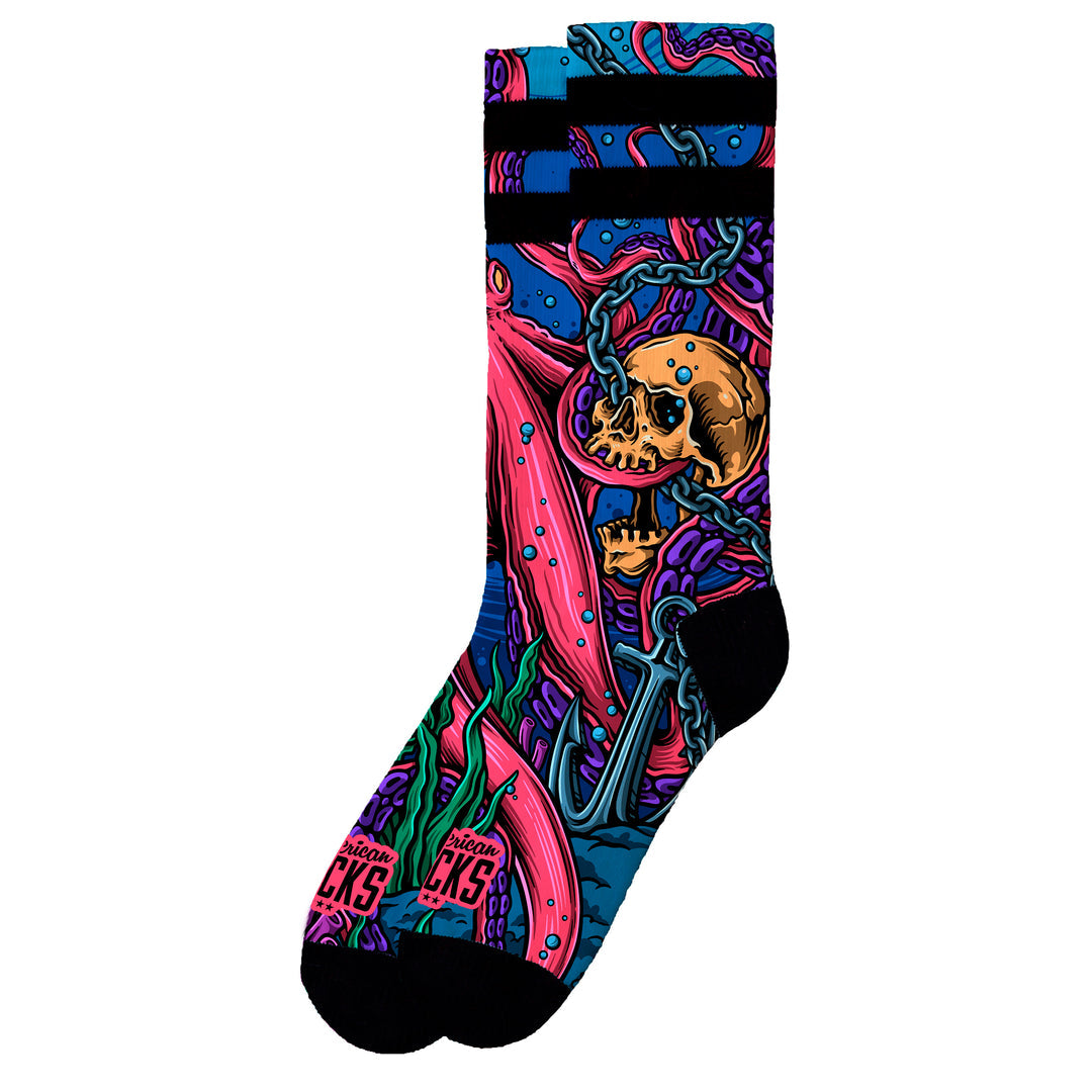American Socks Octopus Mid High