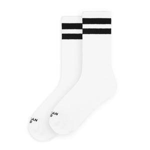 American Socks Old School II Mid High White Socks One Size AS013