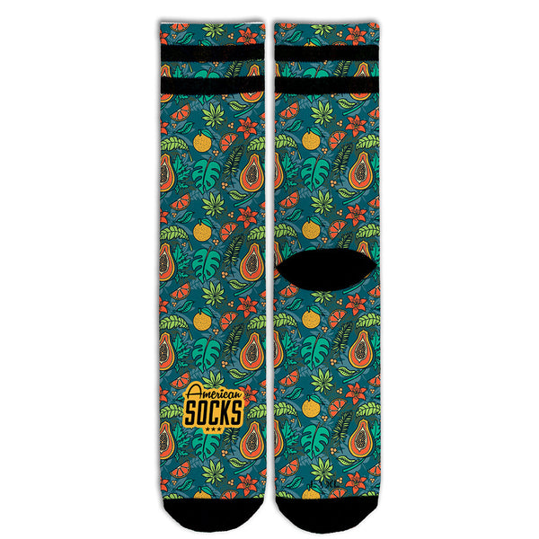 American Socks Papaya Mid High Socks Green AS183