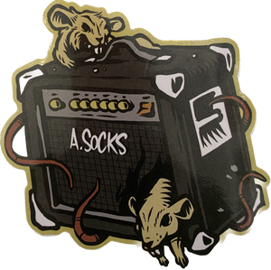 American Socks Rats on Amp Sticker