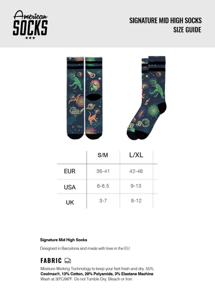 American Socks Signature Shenron Dragon Mid High Socks AS137L