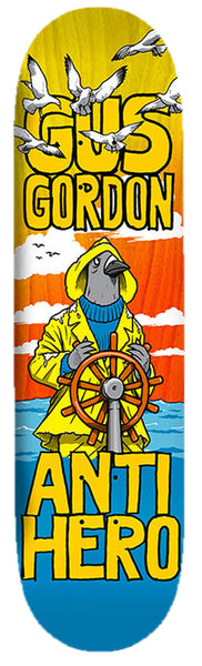 Anti Hero skateboard deck Gus Gordon The Fishstick 8.5"