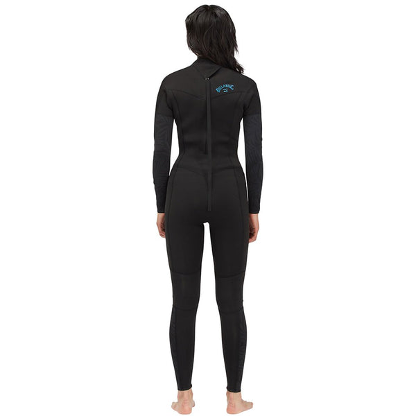 Billabong Womens 4/3 Synergy Wetsuit Back Zip Black C44G52