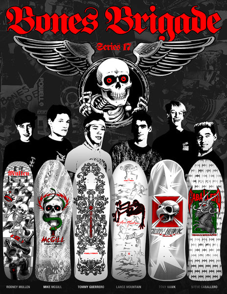 Powell Peralta skateboard deck Bones Brigade Mike McGill Series 17 White 10"