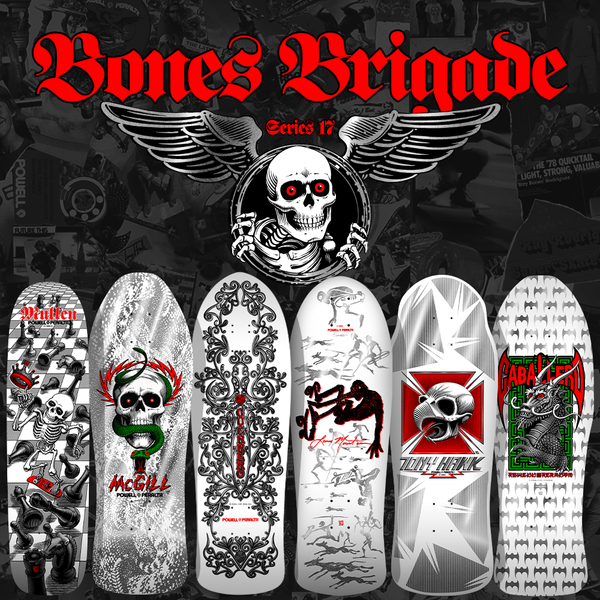Powell Peralta Skateboard decks Bones Brigade Series 17 FULL Set (x6 decks)