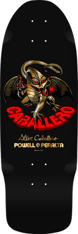 Powell Peralta Skateboard deck Bones Brigade Series 16 Steve Caballero Black 10.09"