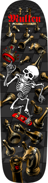 Powell Peralta Skateboard deck Bones Brigade Series 16 Rodney Mullen Black  7.40"