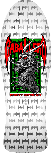 Powell Peralta skateboard deck Bones Brigade Steve Caballero Series 17 White 9.95"