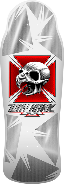 Powell Peralta skateboard deck Bones Brigade Tony Hawk Series 17 White 10.38"