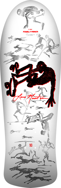 Powell Peralta skateboard deck Bones Brigade Lance Mountain Series 17 White 9.94"