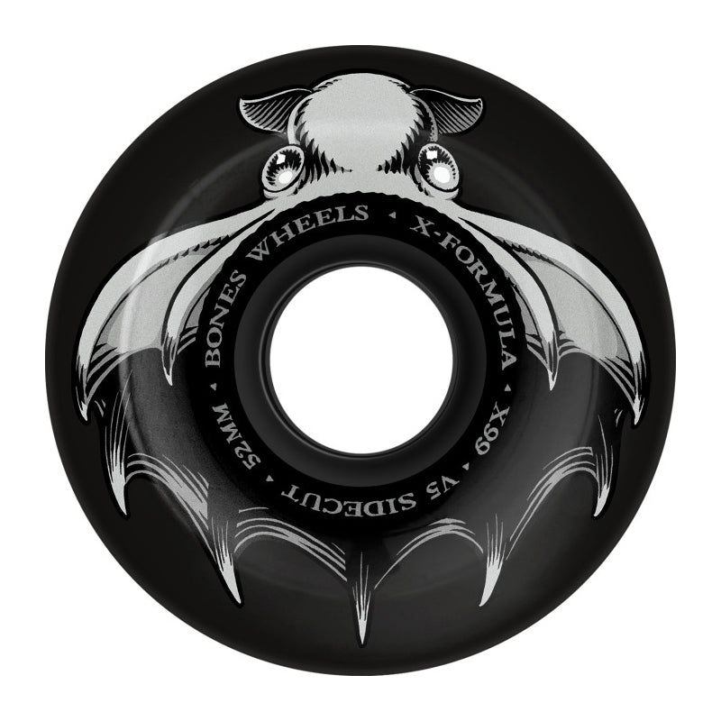 Bones Dark Waters skateboard Wheels 52mm 99A V5 Sidecut Black pack of x4