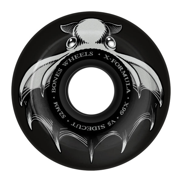 Bones Dark Waters skateboard Wheels 52mm 99A V5 Sidecut Black pack of x4