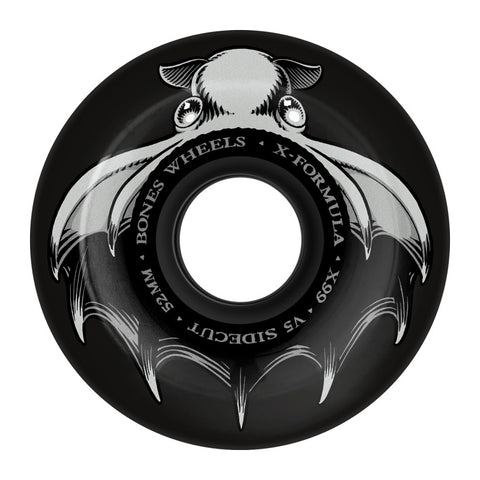 Bones Dark Waters skateboard Wheels 52mm 99A V5 Sidecut Black pack of x4