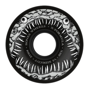 Bones Dark Waters skateboard Wheels 53mm 99A V5 Sidecut Black pack of x4