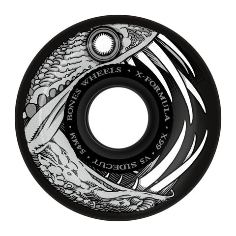 Bones Dark Waters skateboard Wheels 54mm 99A V5 Sidecut Black pack of x4