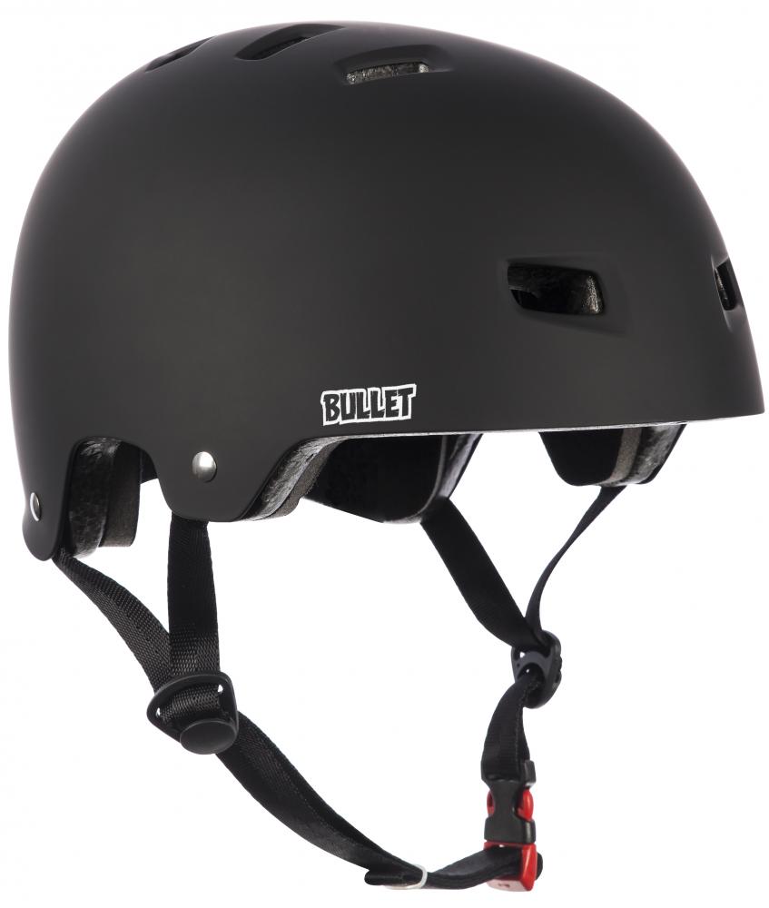 Bullet skateboard Helmet T35 Deluxe Youth One size Fit All Matt Black