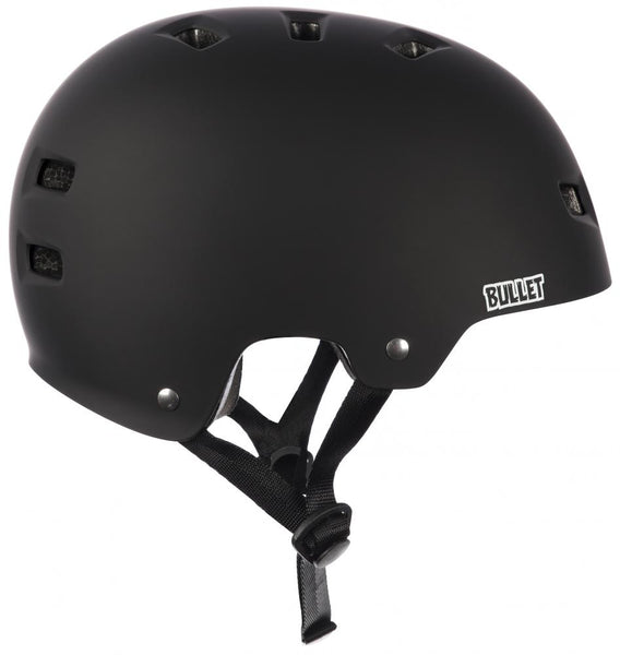 Bullet skateboard Helmet T35 Deluxe Youth One size Fit All Matt Black
