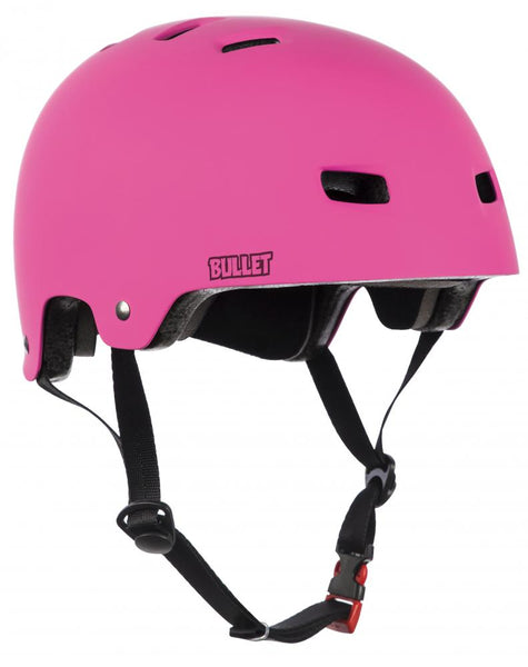 Bullet skateboard helmet T35 Deluxe Matte Pink - Youth (One size Fit All)