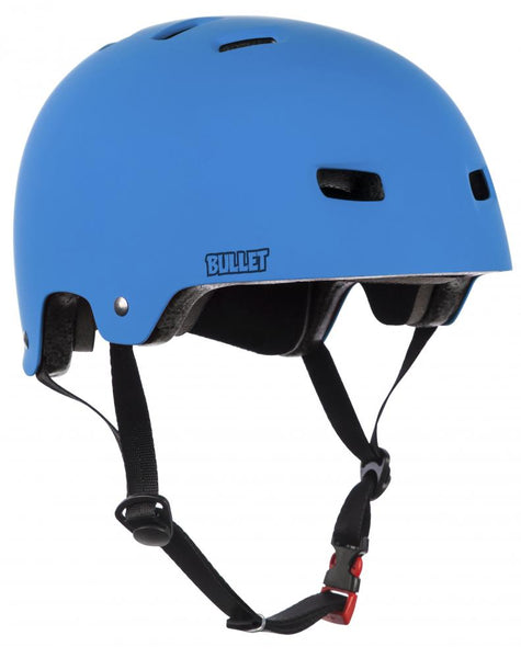 Bullet skateboard helmet T35 Deluxe Matte Blue - Youth (One size Fit All)