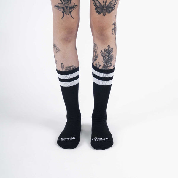 American Socks Black in Black I Mid High One Size AS055