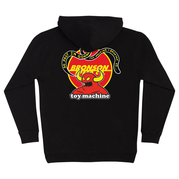 Bronson Speed Co. x Toy Machine Pullover Hoodie Black
