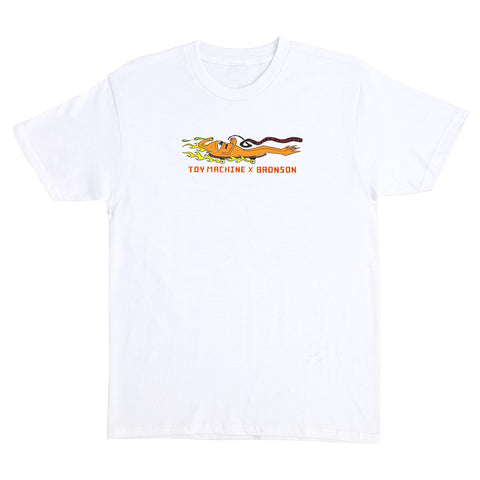 Bronson Speed Co. x Toy Machine Short sleeves Tee shirt White