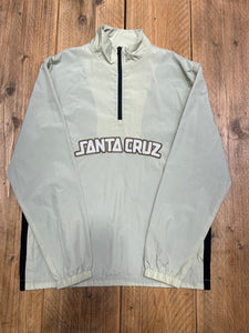 Santa Cruz Arch Strip Lightweight Jacket Cream Size M Sample 50% Off Sale
